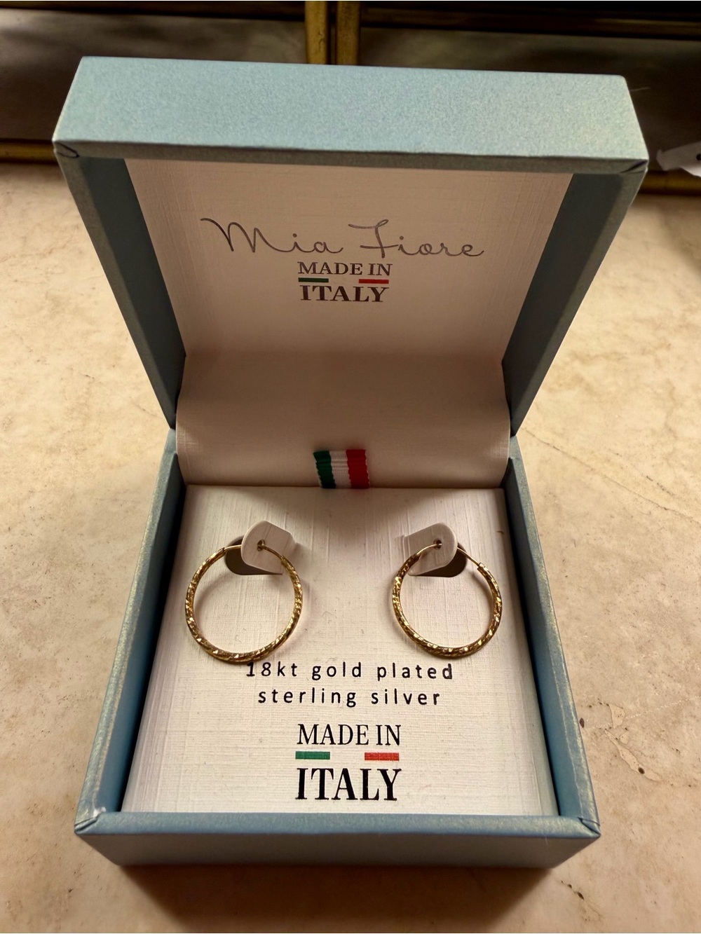 Mia Fiore Gold-Tone Hoop Earrings - 18kt Gold Plated